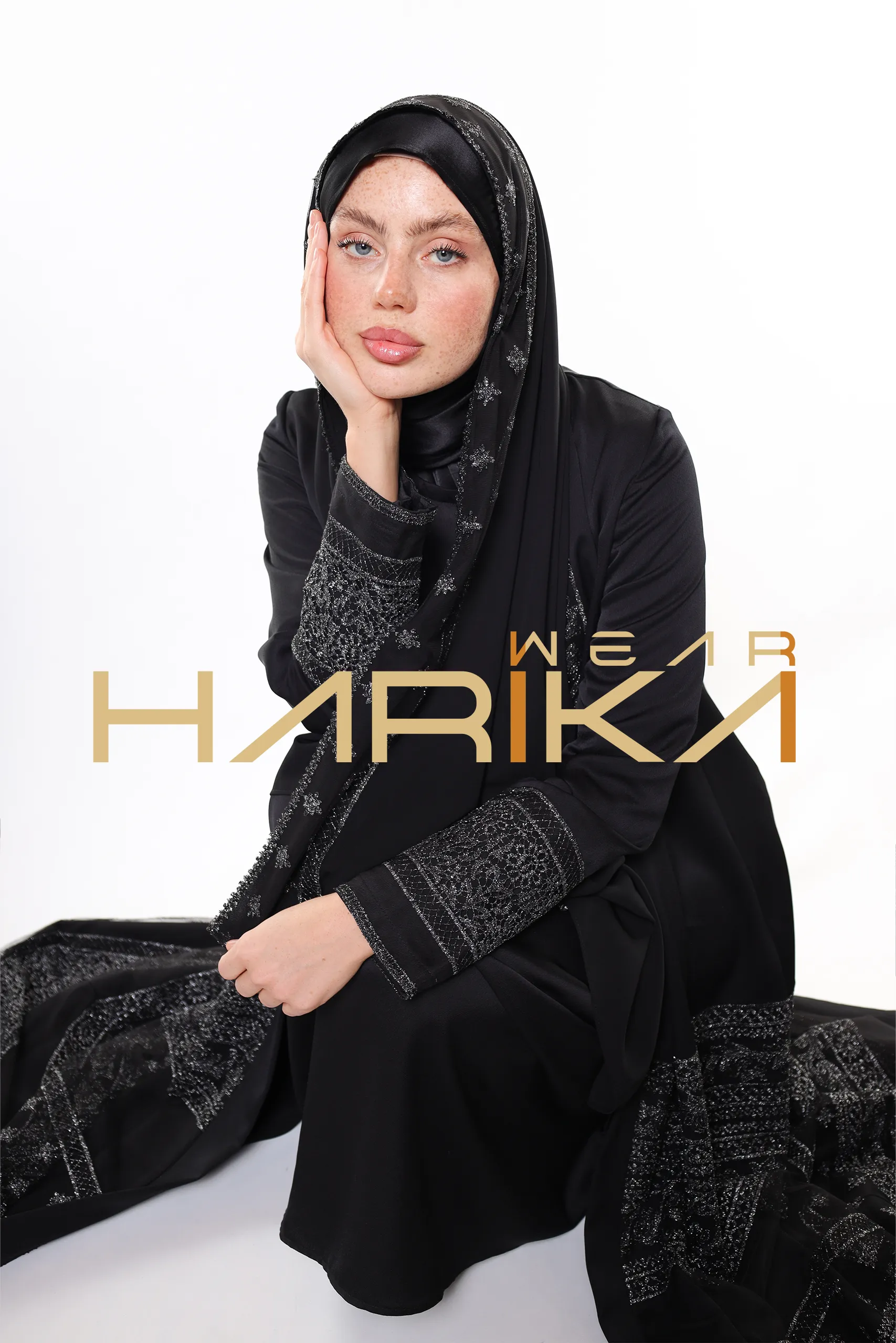 Queen's elegant abaya *shawl gift* - Image 7