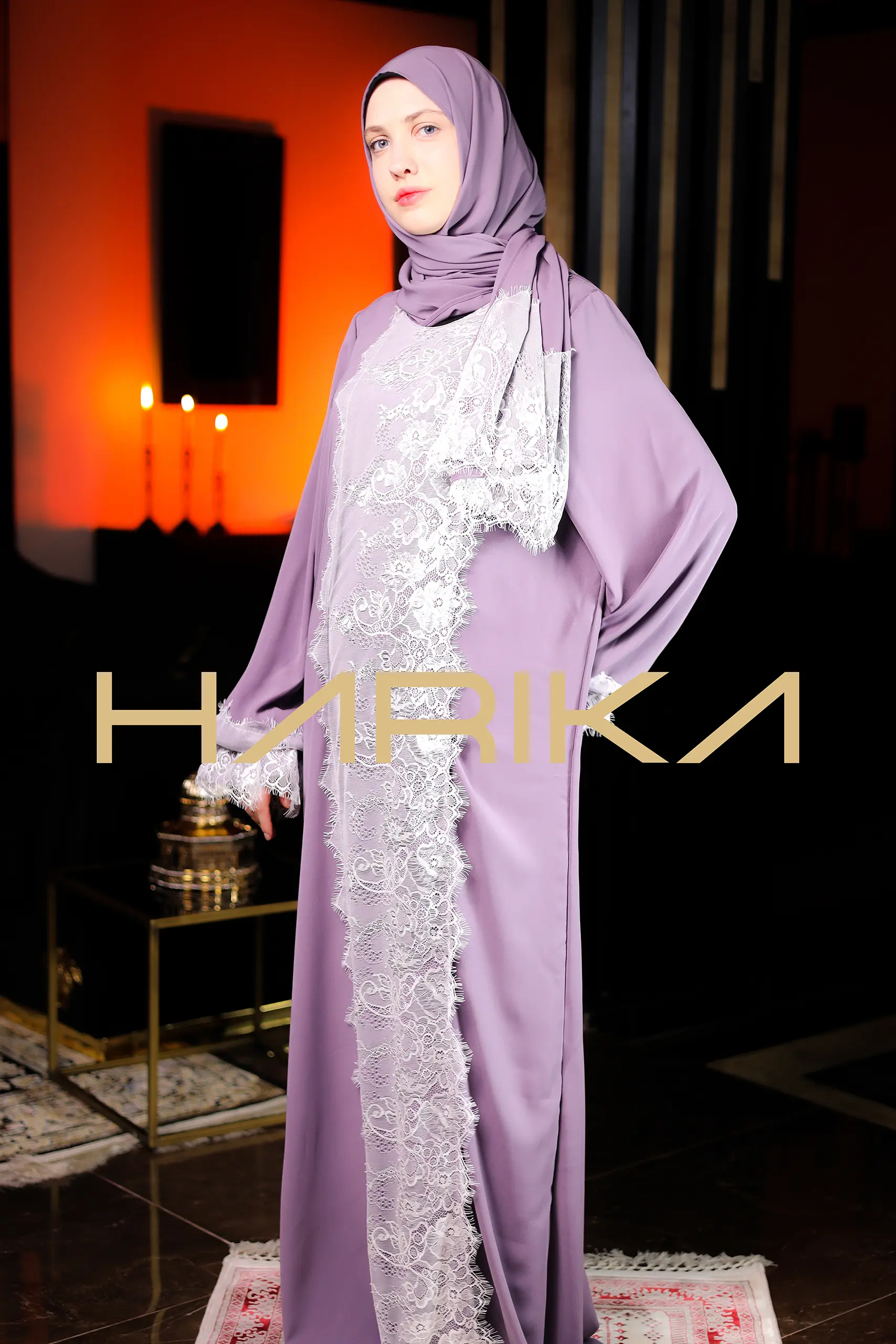 Abaya for prayer, Umrah and daily use. The abaya and shawl are one piece - Image 7
