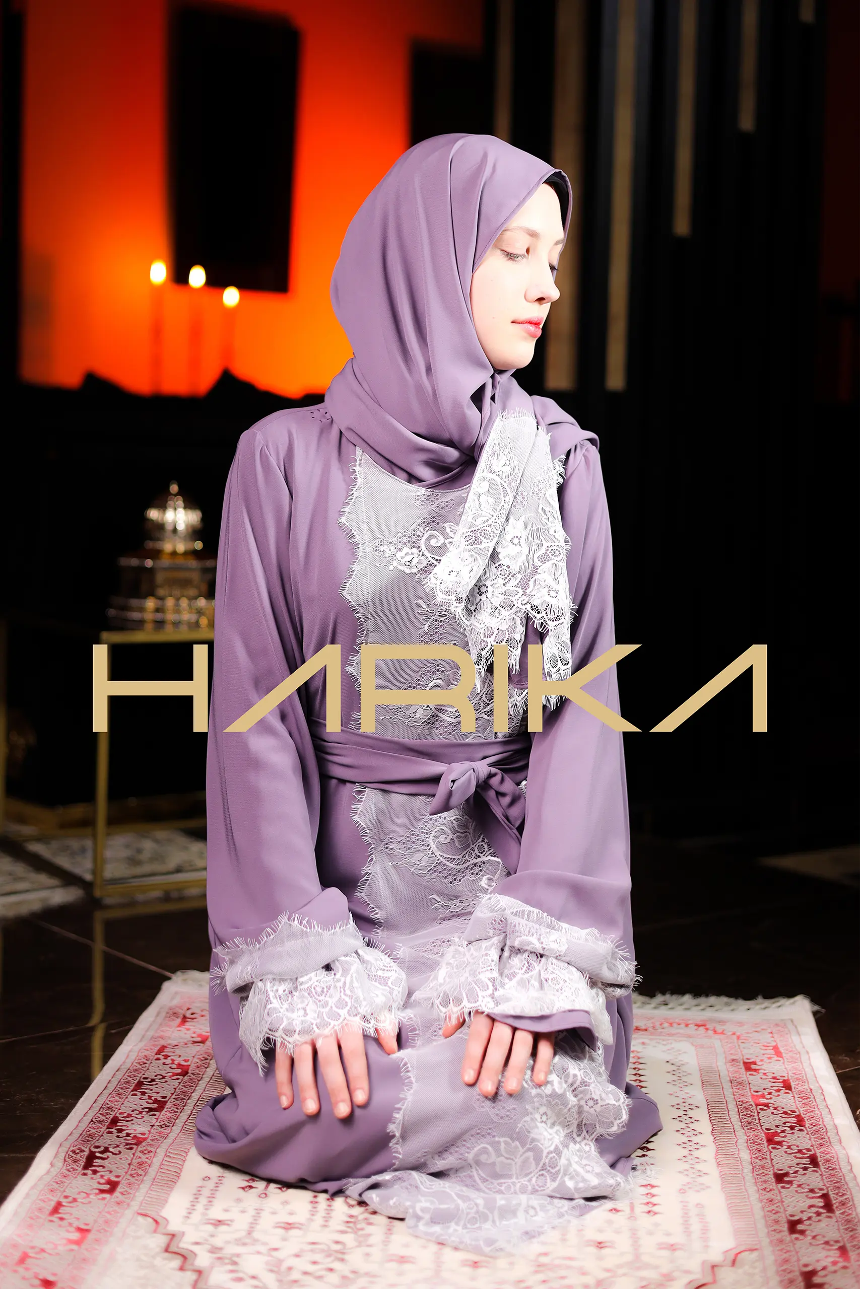 Abaya for prayer, Umrah and daily use. The abaya and shawl are one piece - Image 12