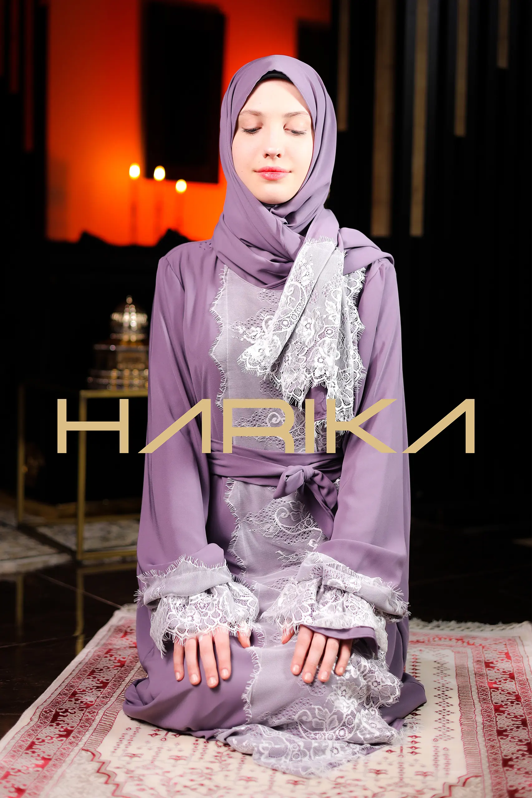Abaya for prayer, Umrah and daily use. The abaya and shawl are one piece