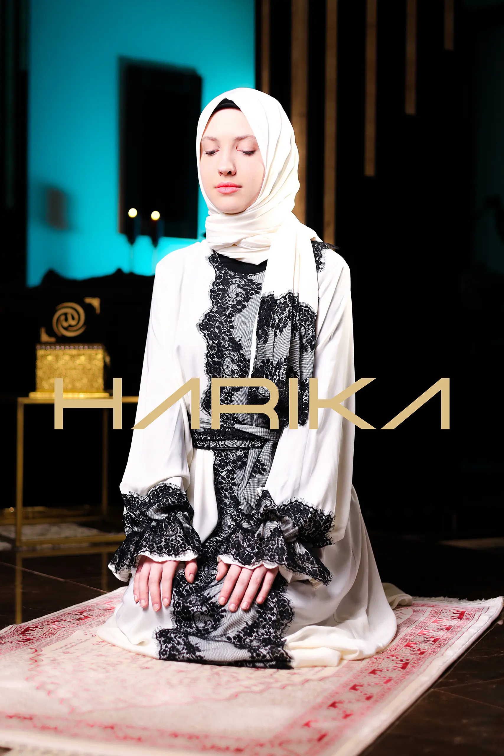 Abaya for prayer, Umrah and daily use. The abaya and shawl are one piece - Image 2
