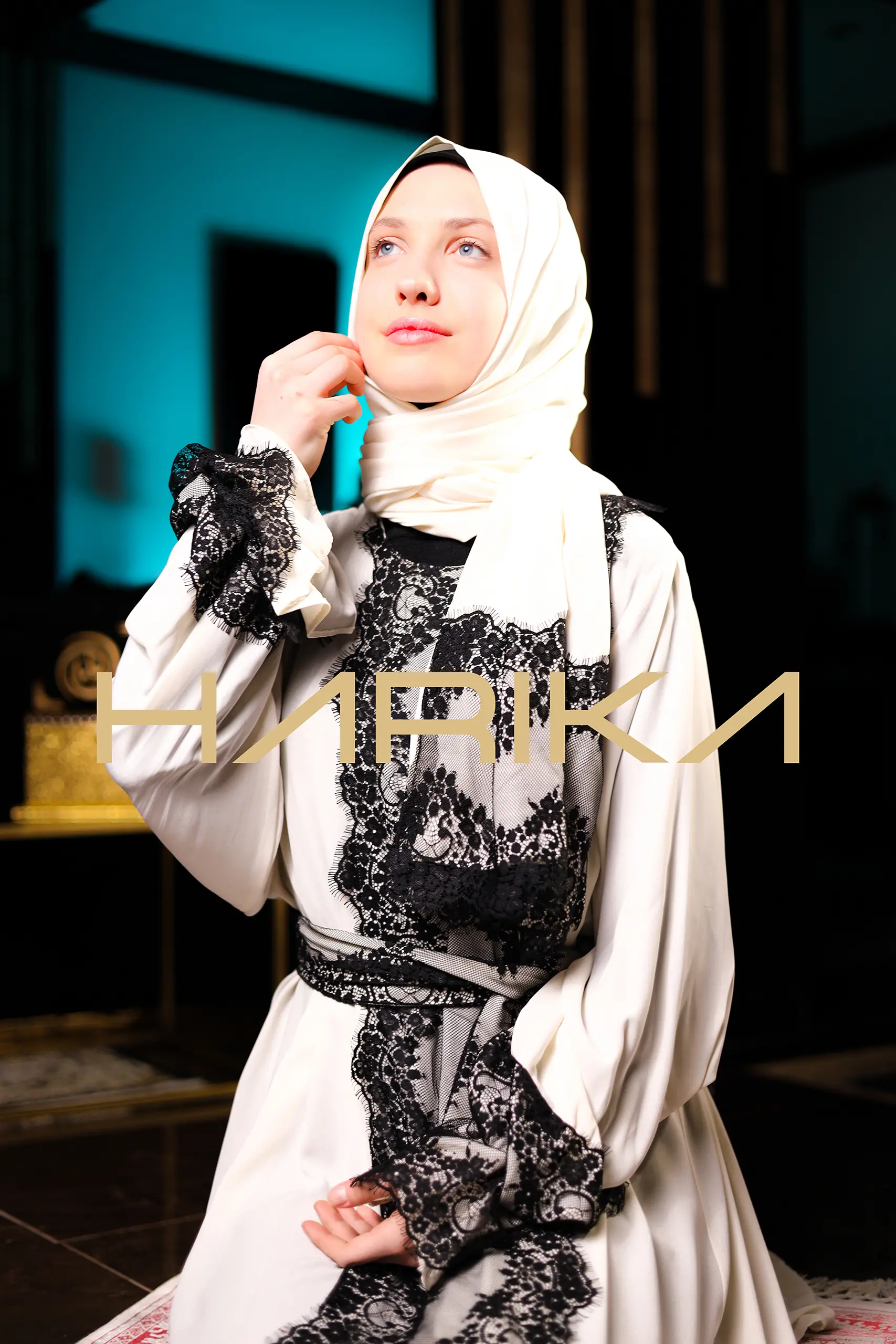 Abaya for prayer, Umrah and daily use. The abaya and shawl are one piece - Image 6