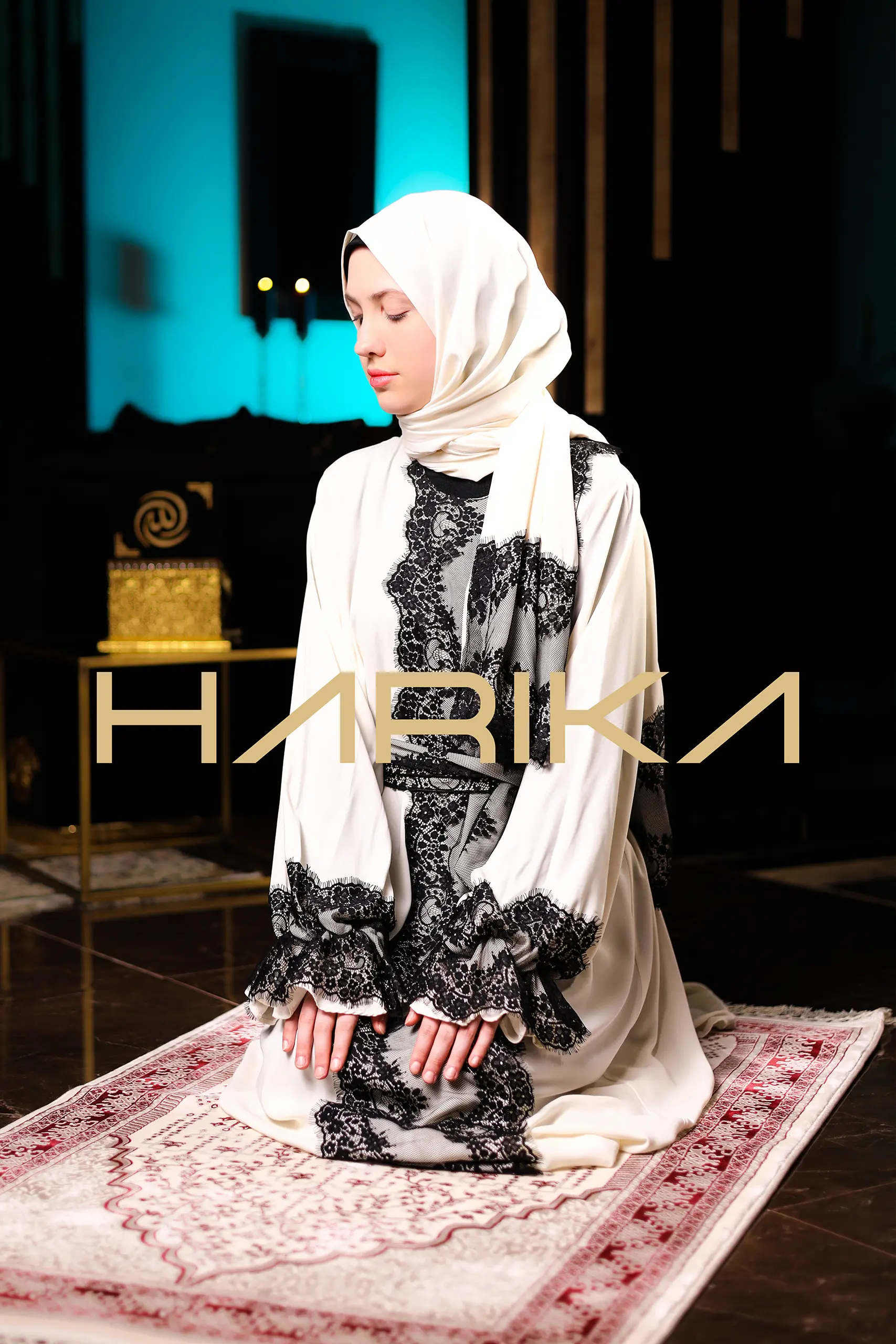 Abaya for prayer, Umrah and daily use. The abaya and shawl are one piece - Image 5