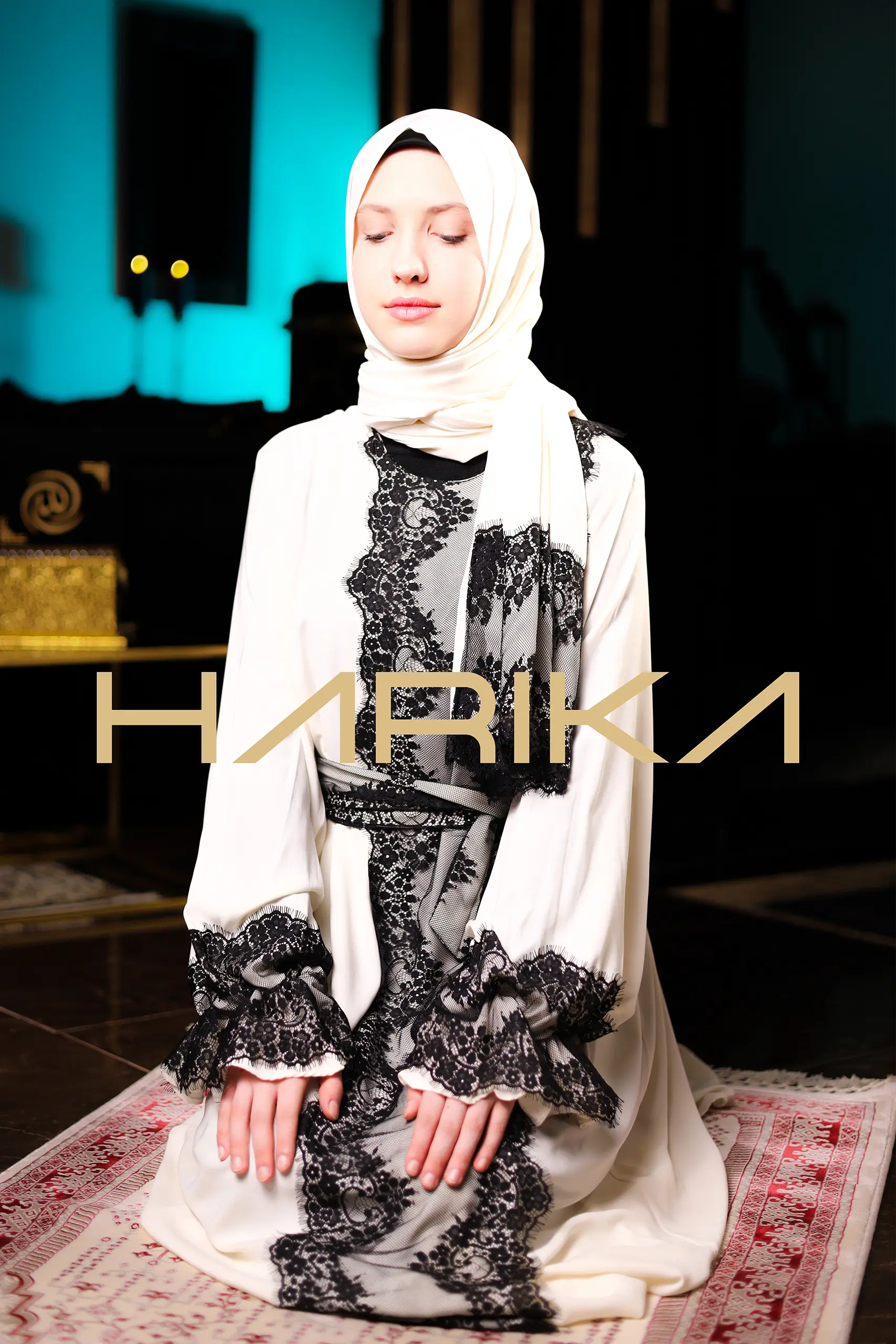 Abaya for prayer, Umrah and daily use. The abaya and shawl are one piece - Image 3