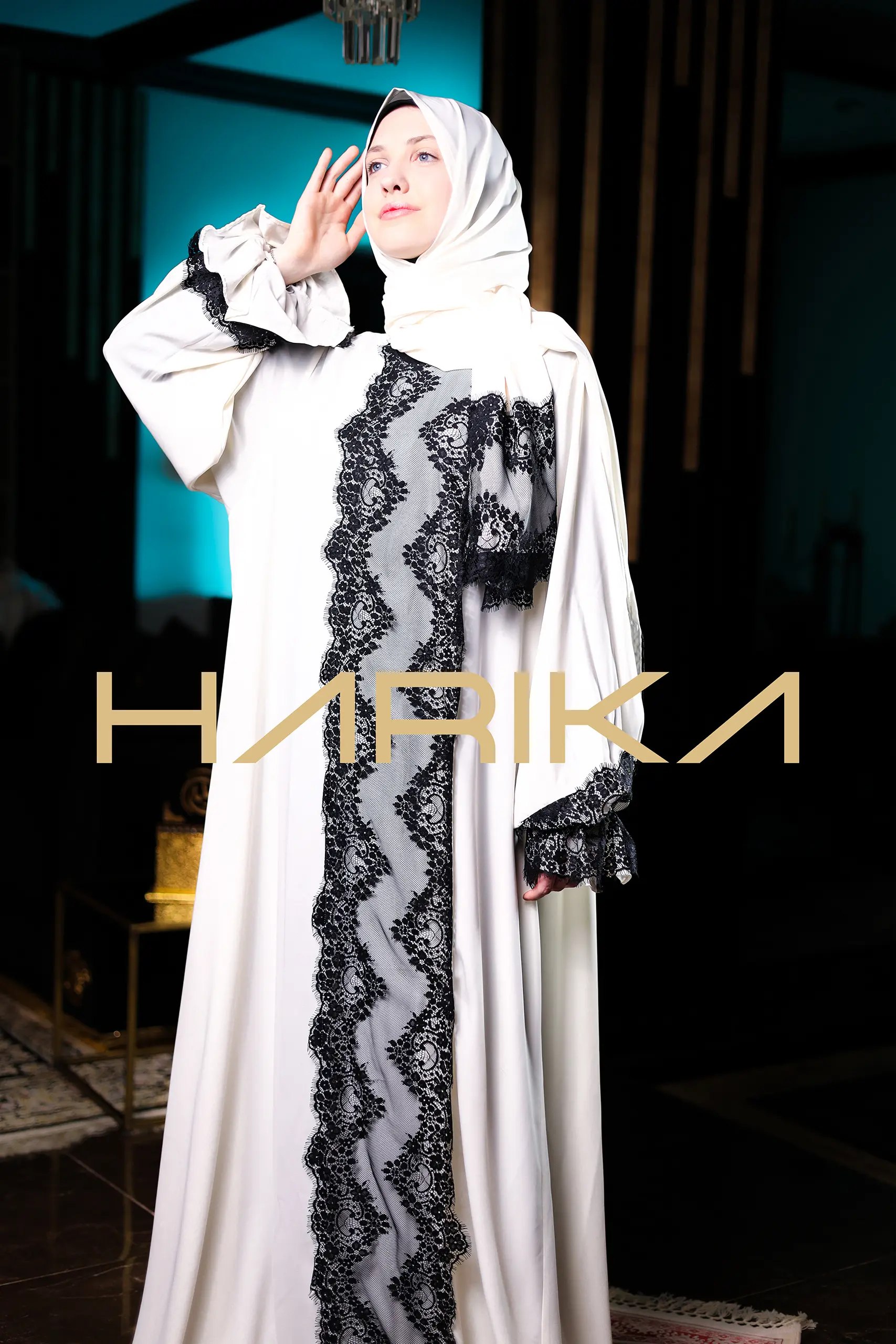 Abaya for prayer, Umrah and daily use. The abaya and shawl are one piece