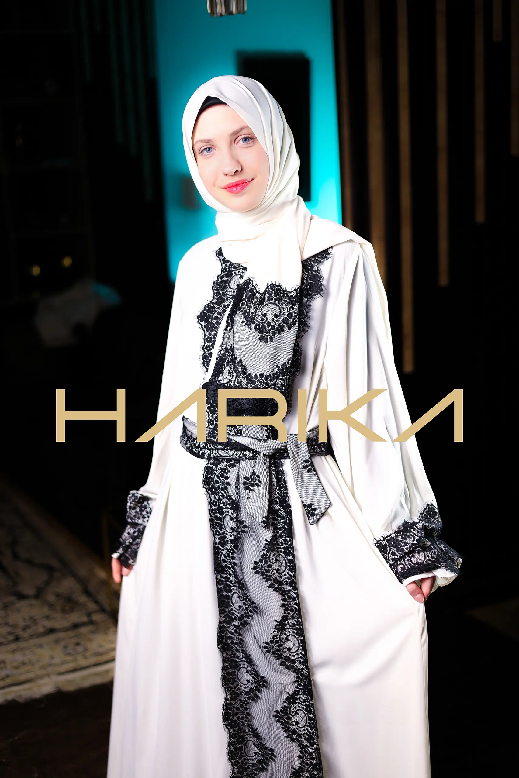 Abaya for prayer, Umrah and daily use. The abaya and shawl are one piece - Image 12