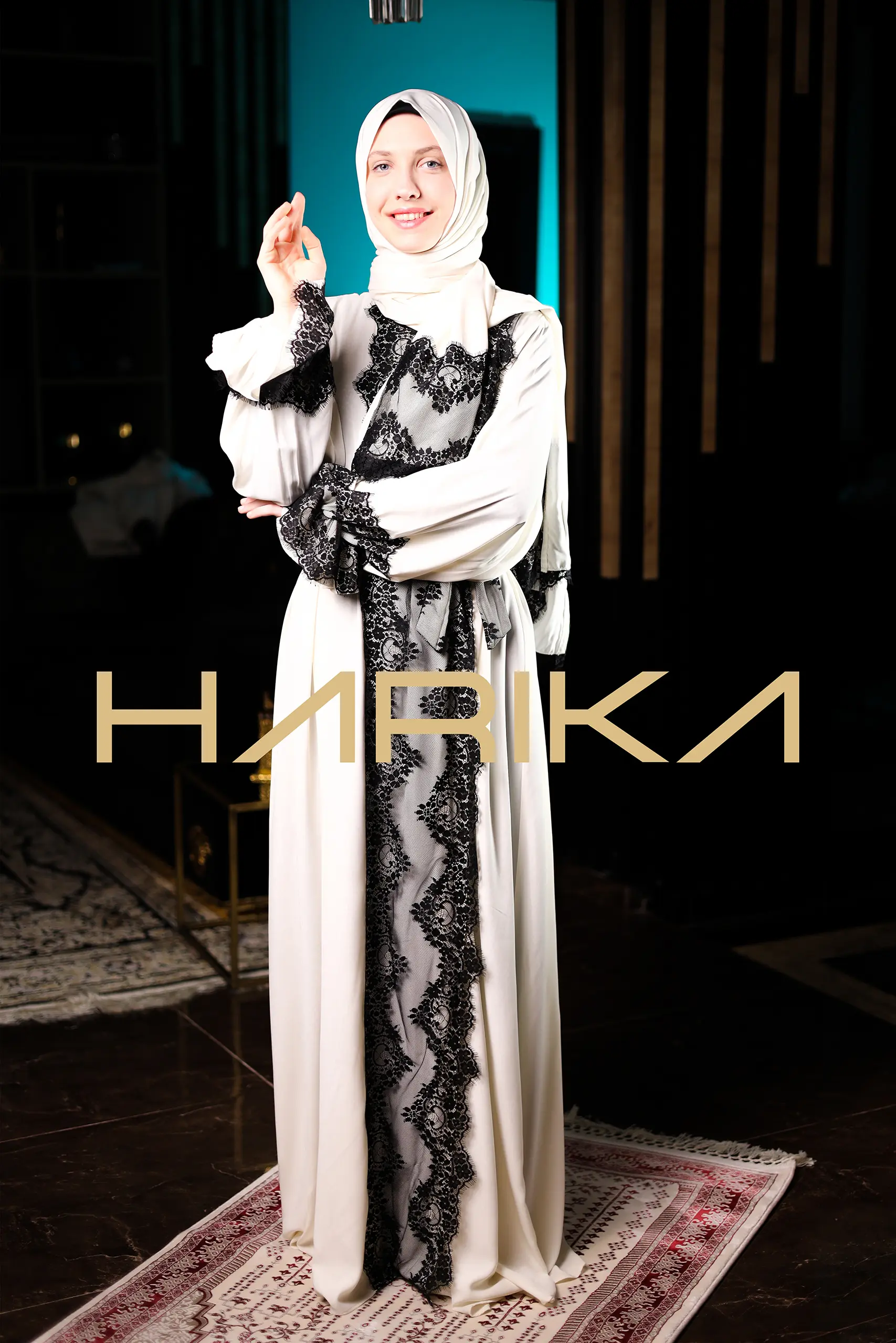 Abaya for prayer, Umrah and daily use. The abaya and shawl are one piece - Image 10