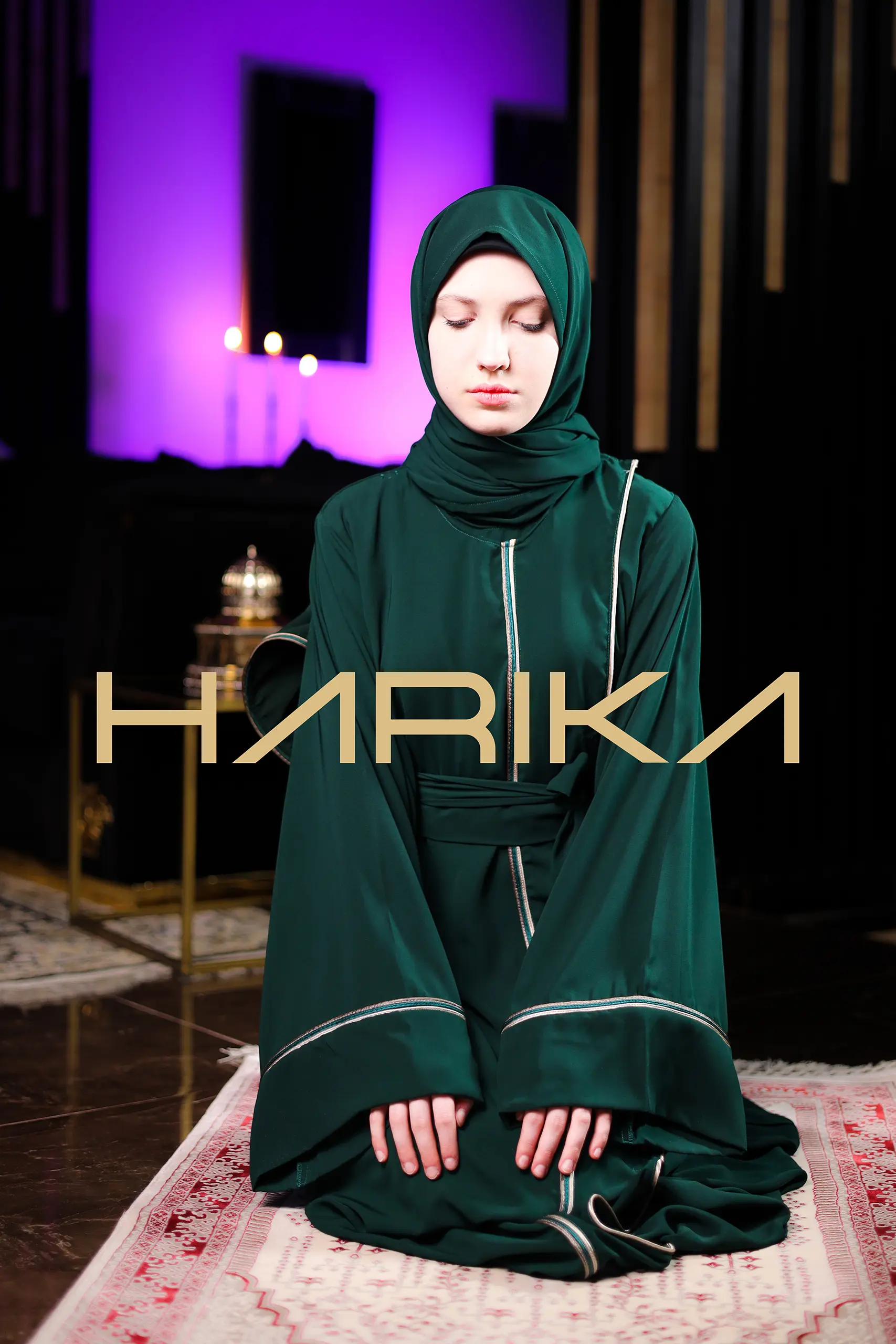 Abaya for prayer, Umrah and daily use. The abaya and shawl are one piece