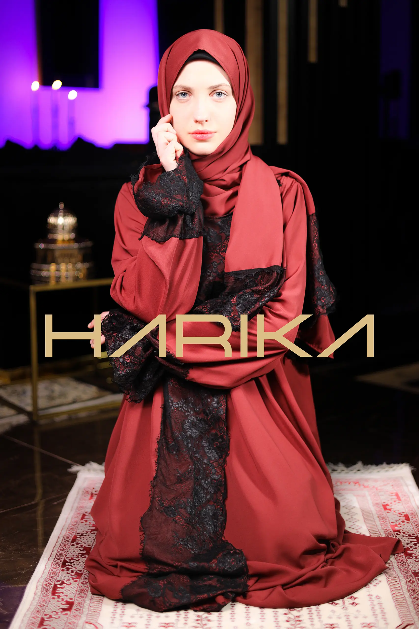 Abaya for prayer, Umrah and daily use. The abaya and shawl are one piece - Image 7