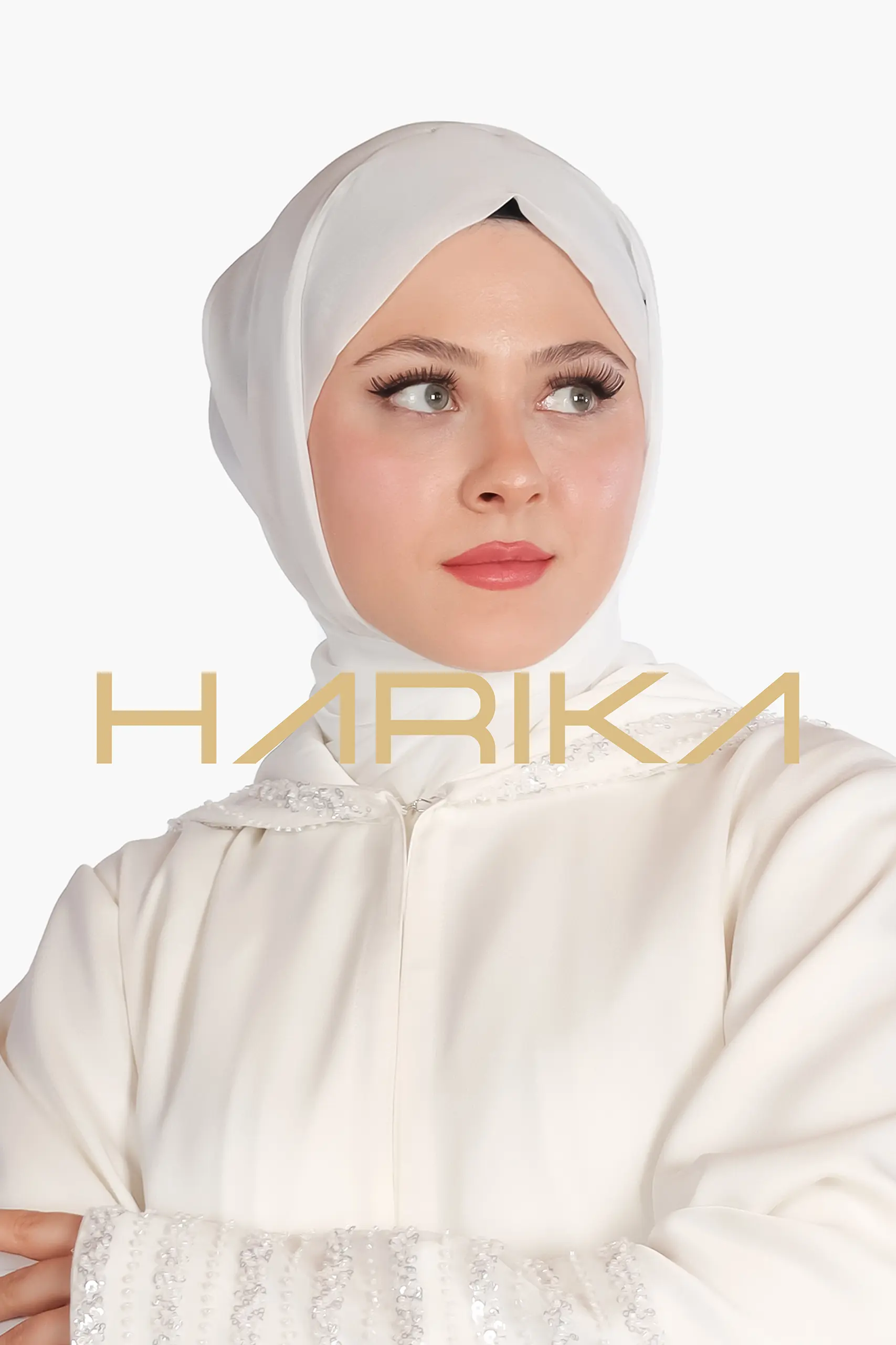 White Shiffon Shawl - Image 3