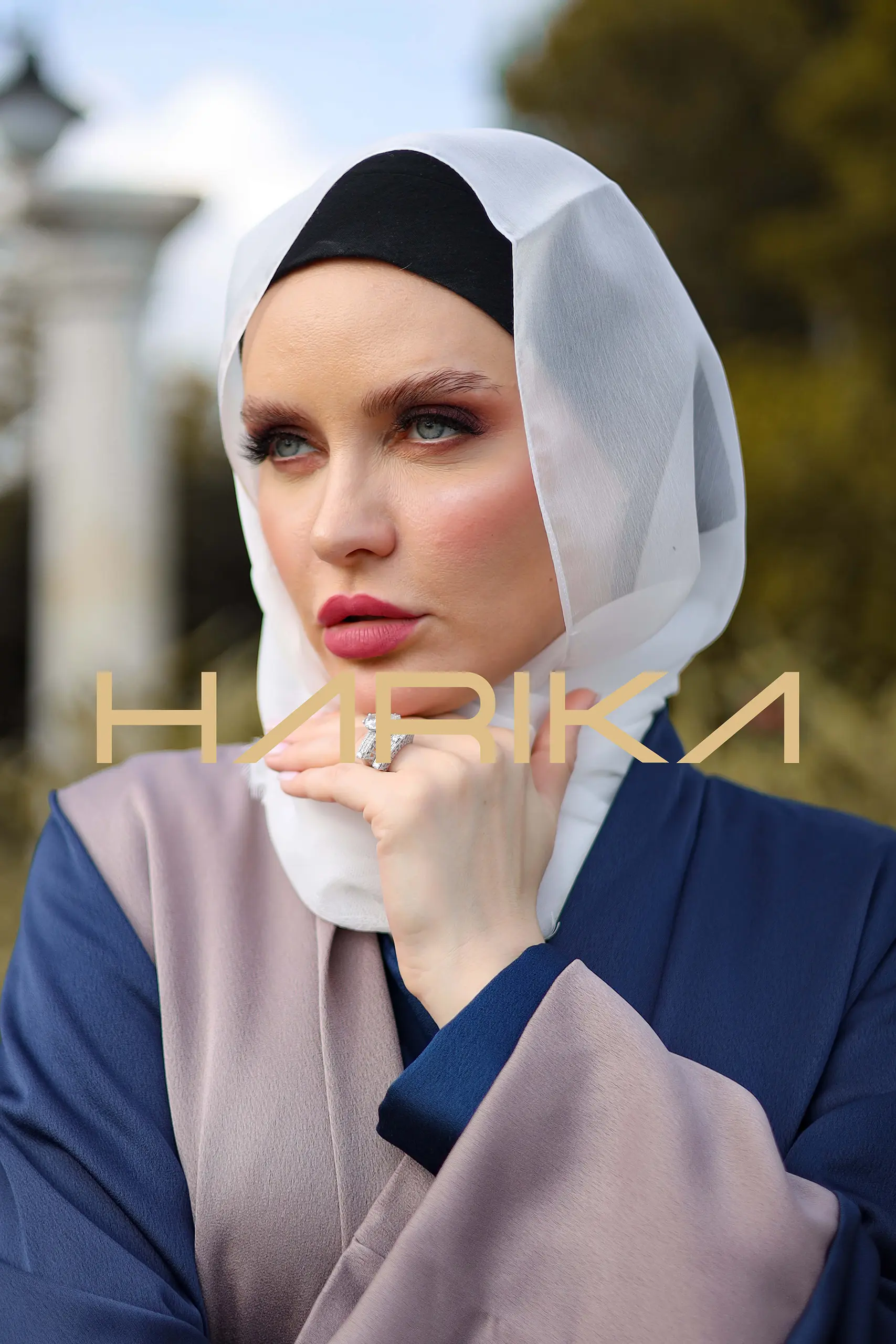 White Shiffon Shawl - Image 4