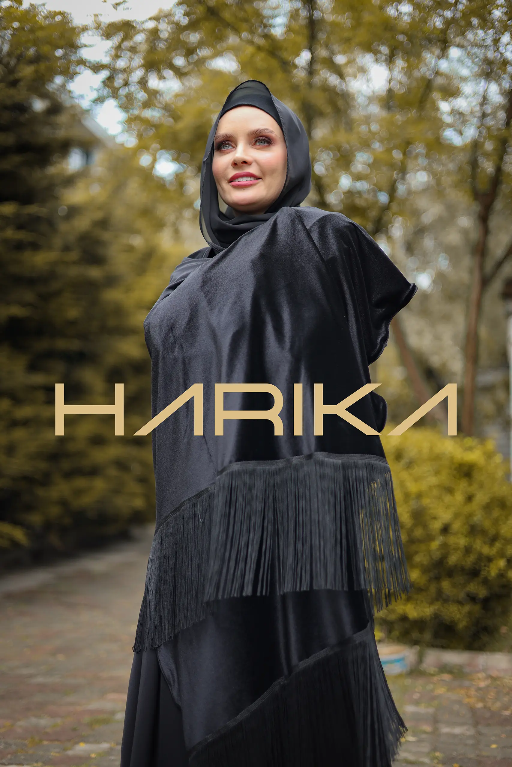 Black velvet Shawl - Image 13