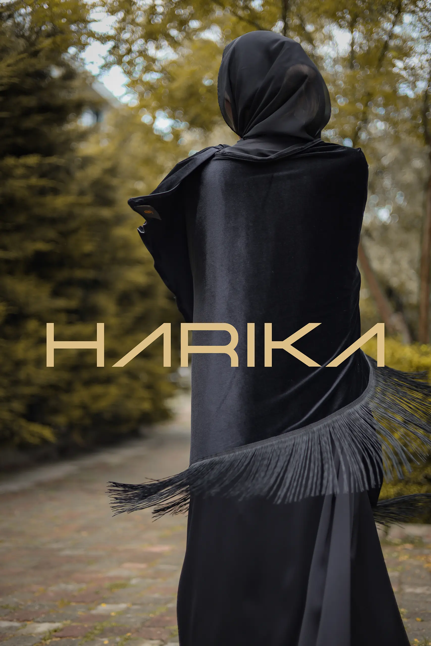 Black velvet Shawl - Image 3