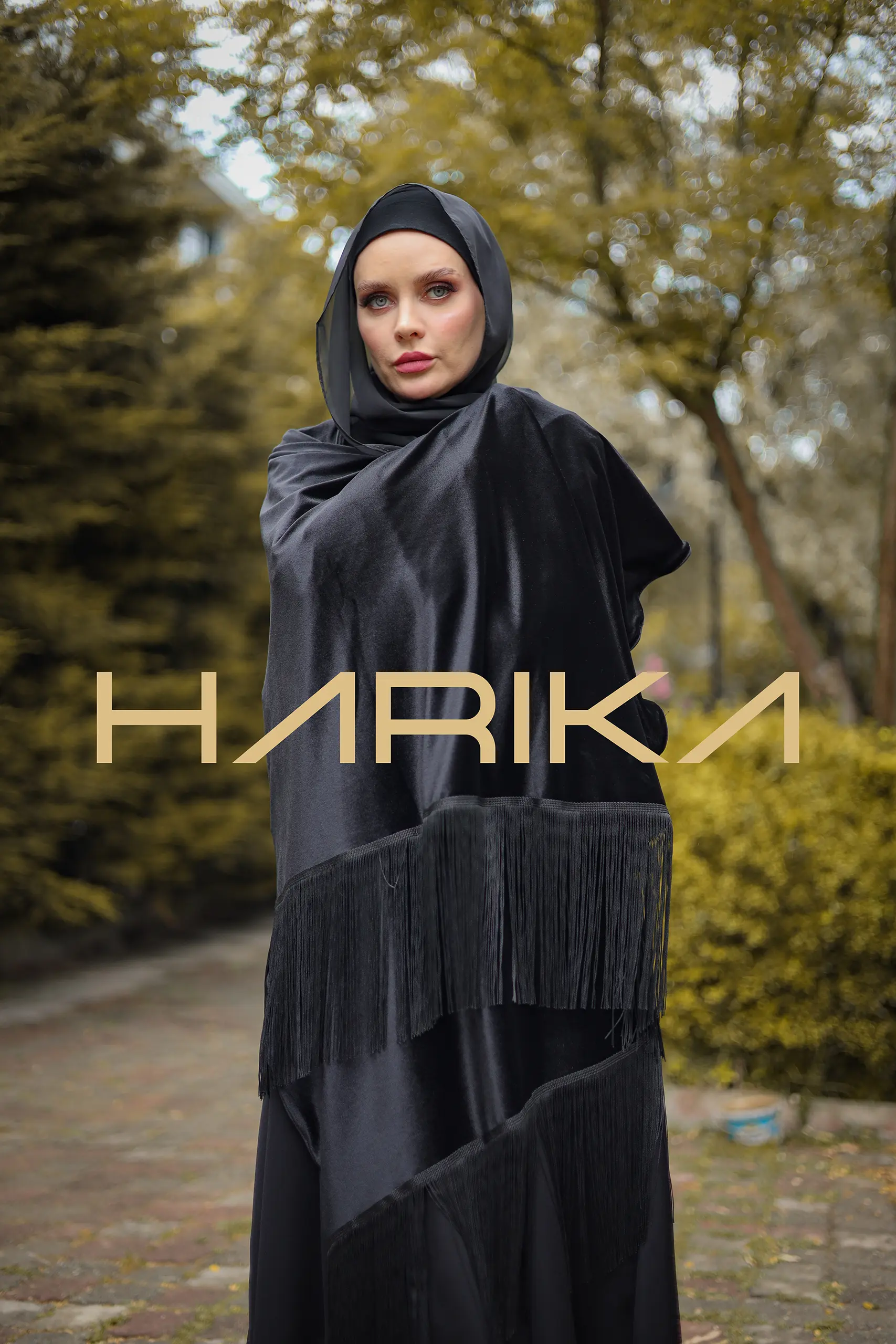 Black velvet Shawl - Image 12