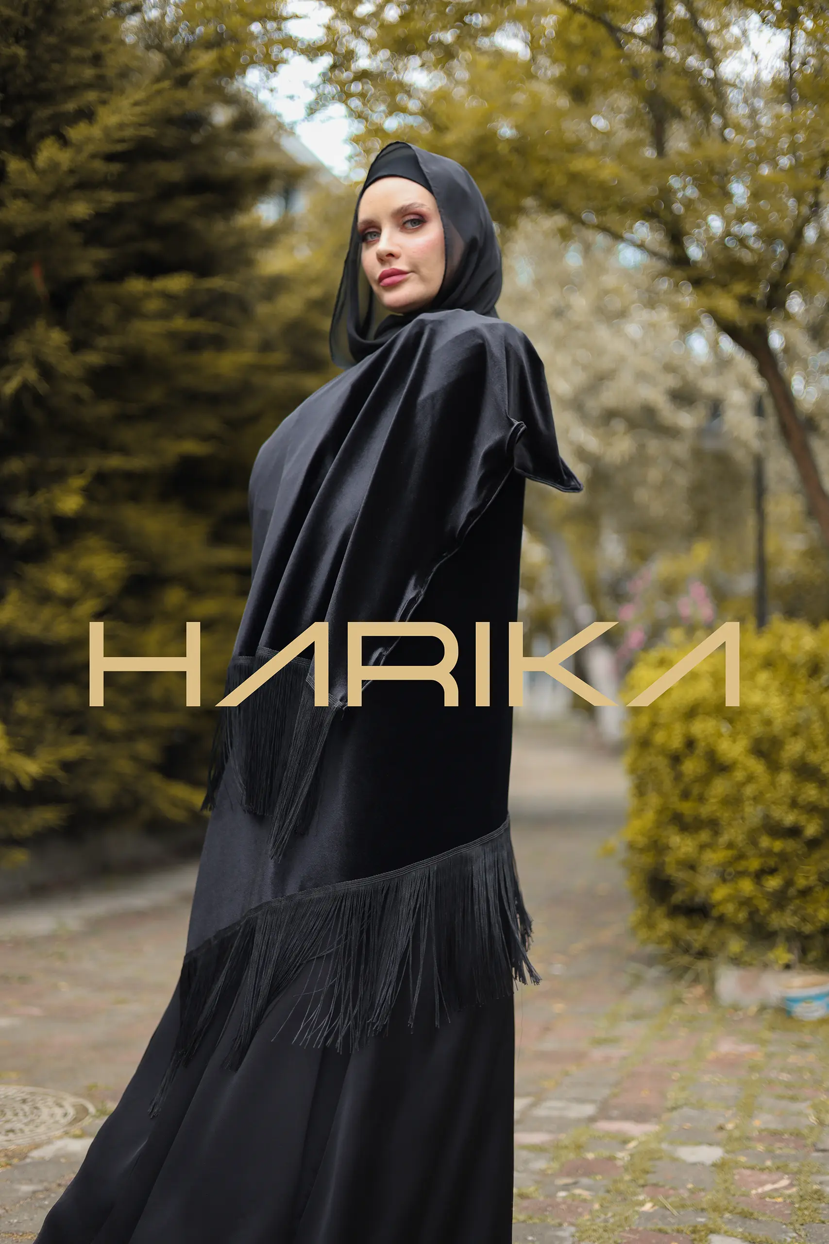 Black velvet Shawl - Image 7