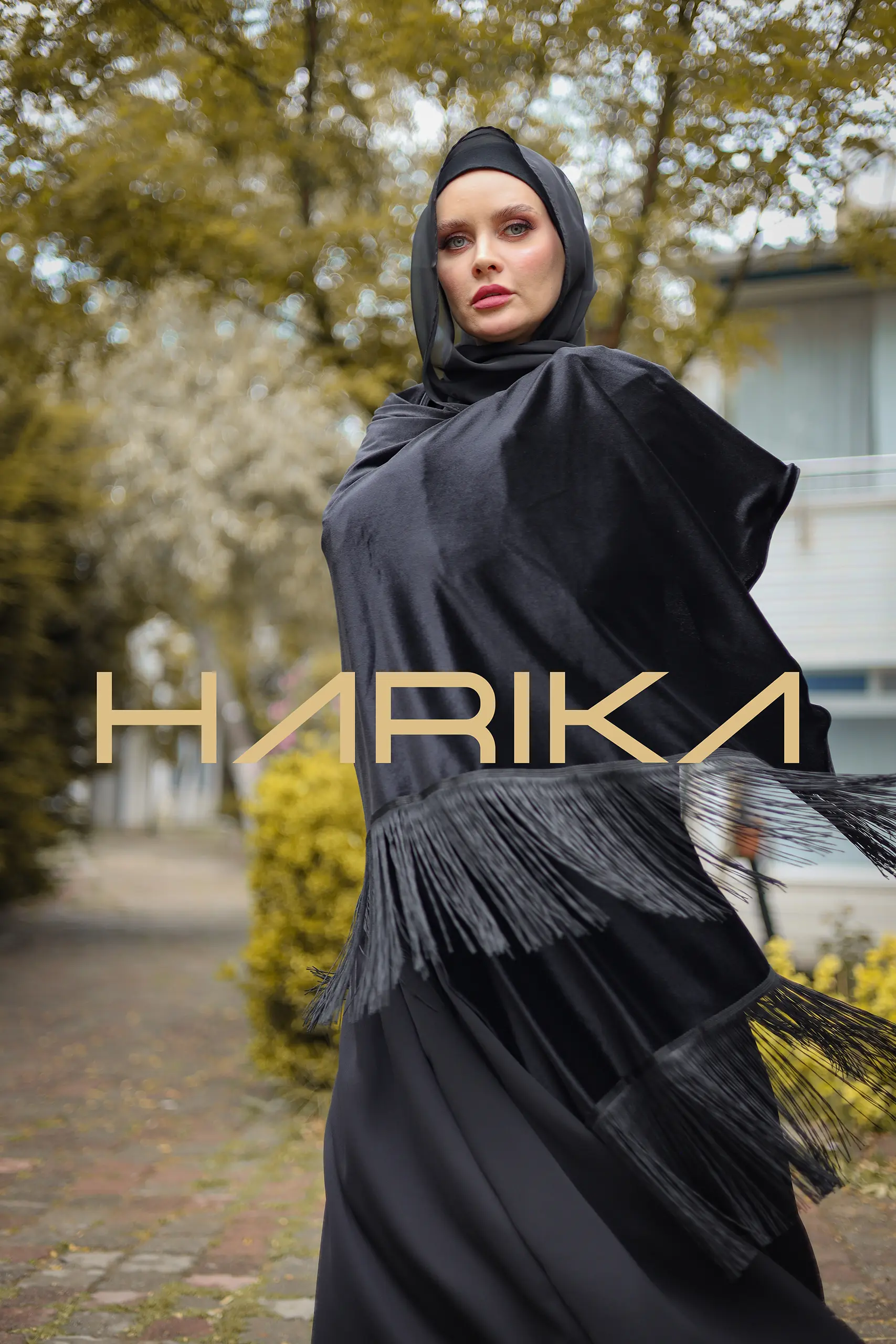 Black velvet Shawl - Image 5