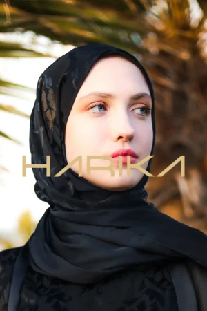 Black Premium Jessica Silk Shawl