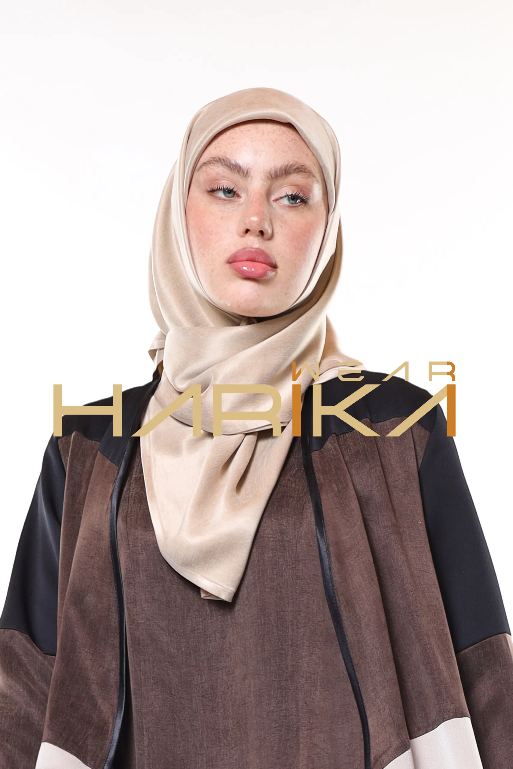 Beige cobra silk shawl - Image 4
