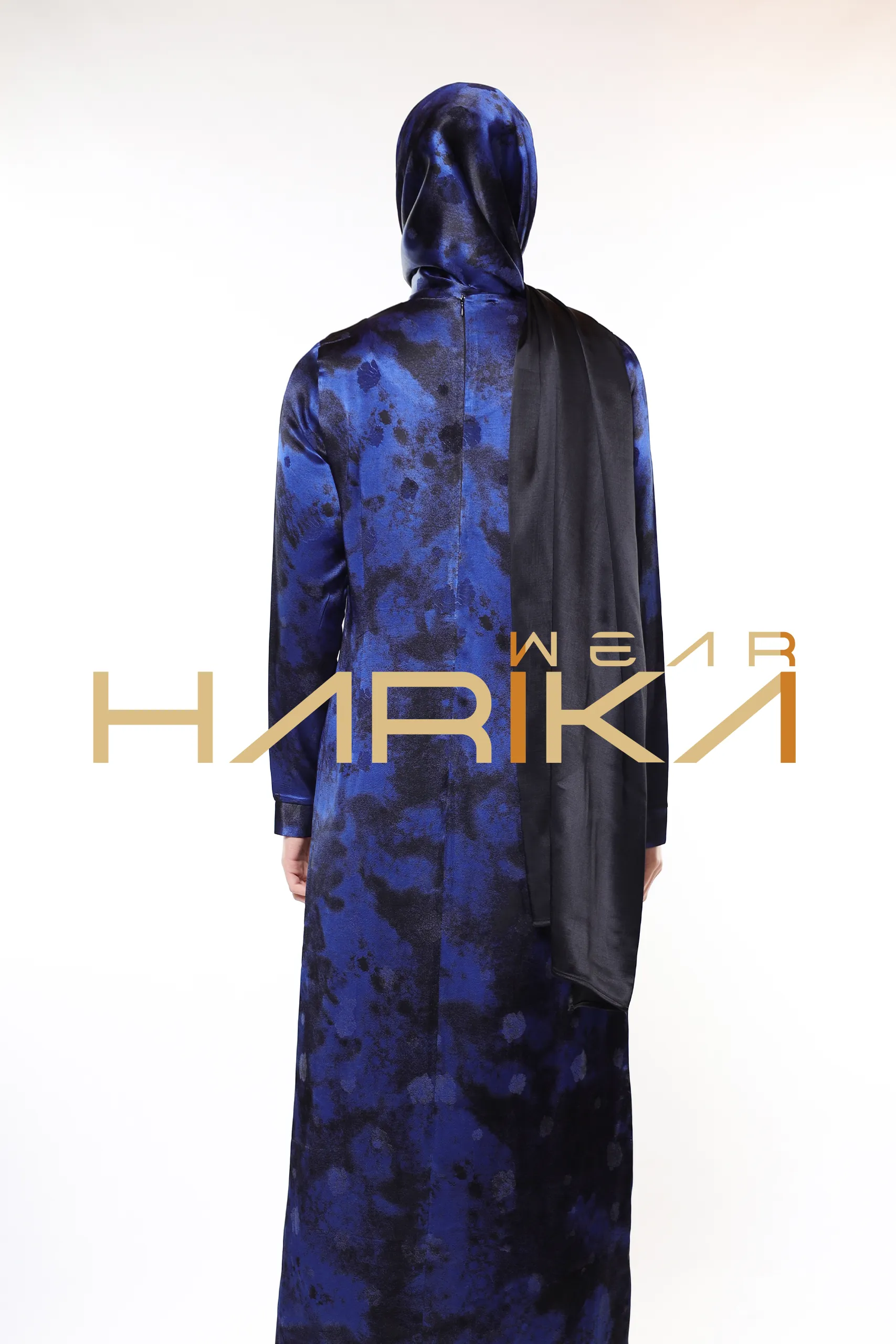 Luxury Blue and Black Shawl - Image 7
