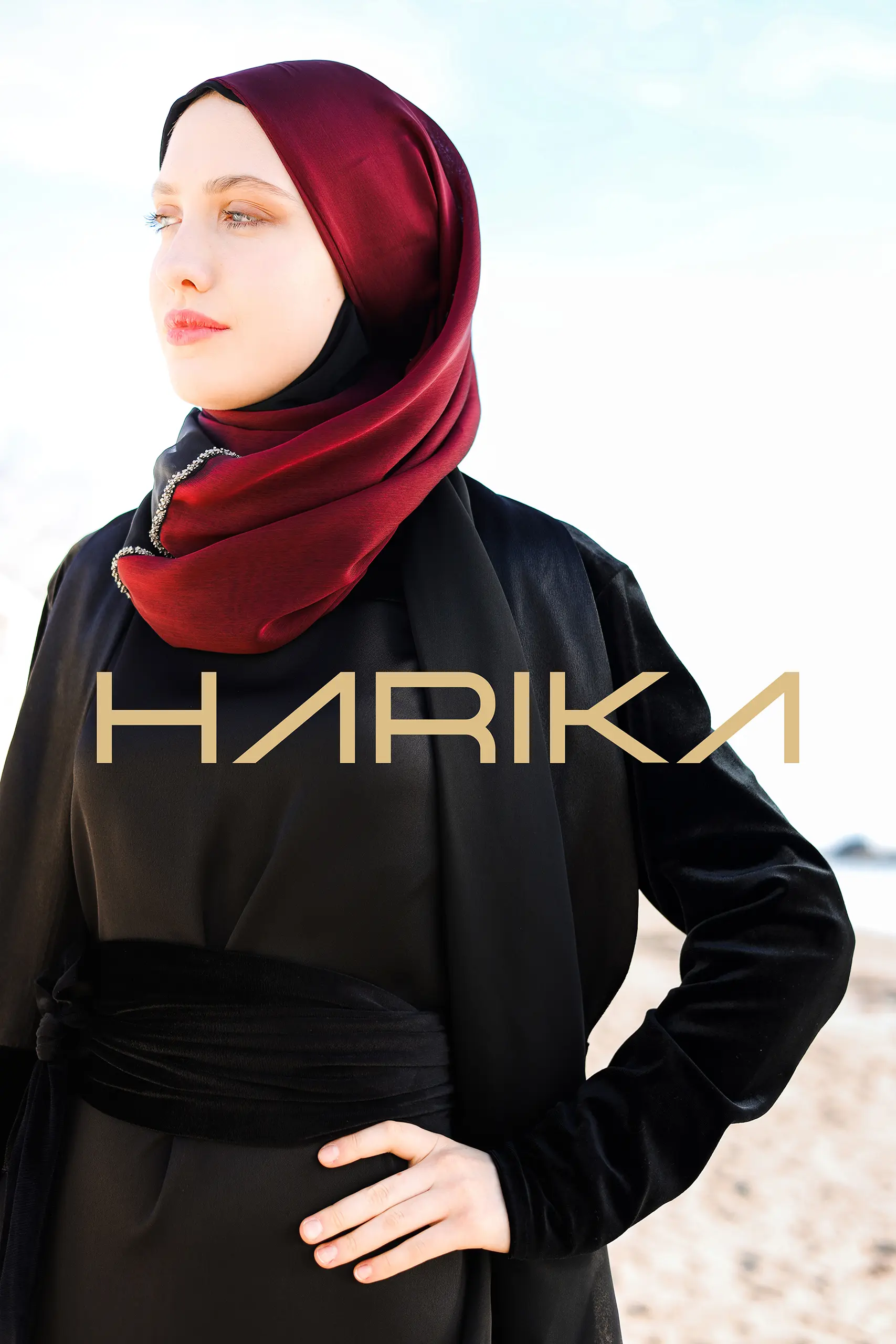 2 piece set - velvet abaya and dress - Image 9