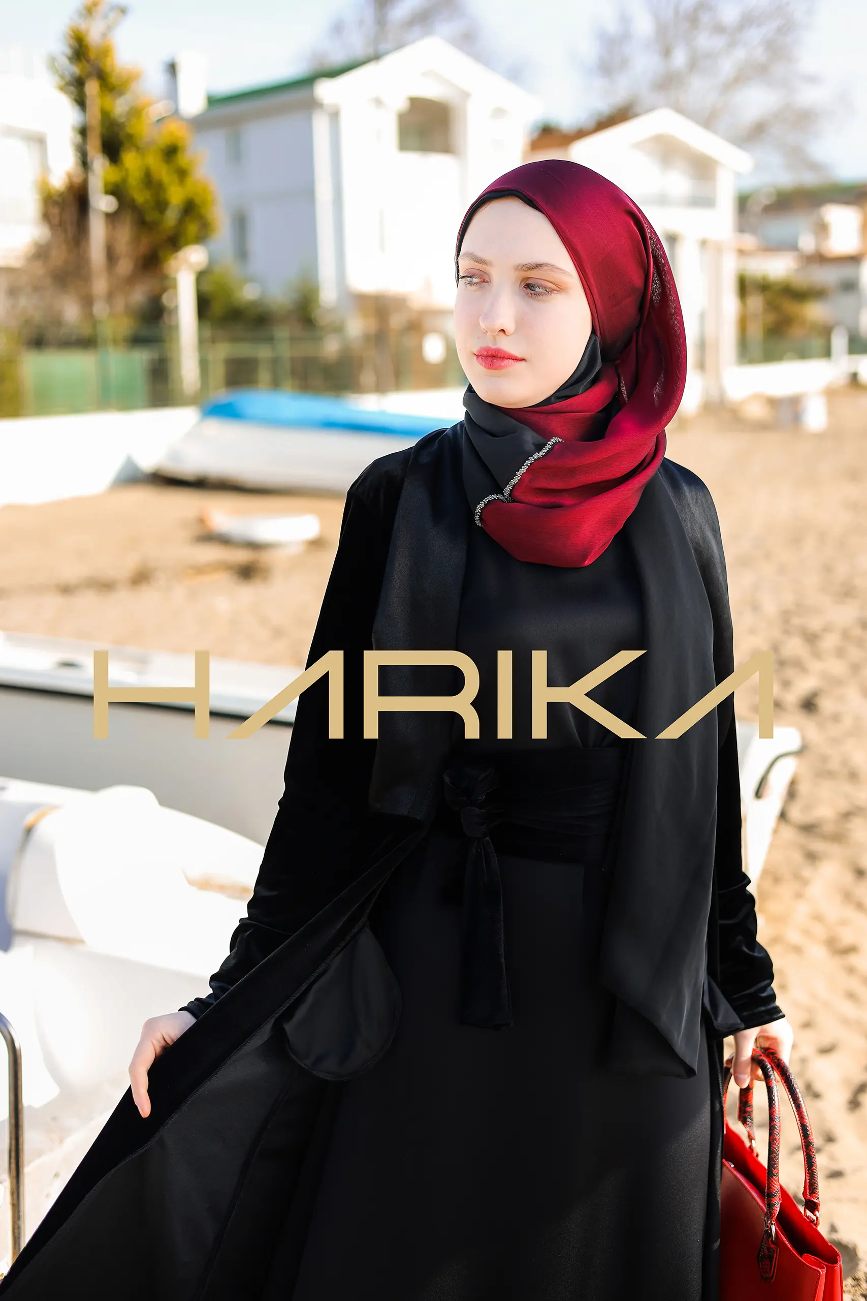 2 piece set - velvet abaya and dress - Image 5