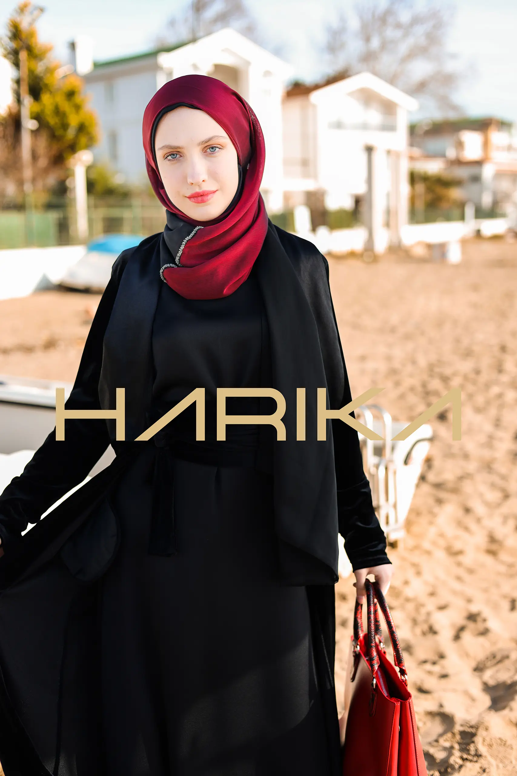 2 piece set - velvet abaya and dress - Image 3